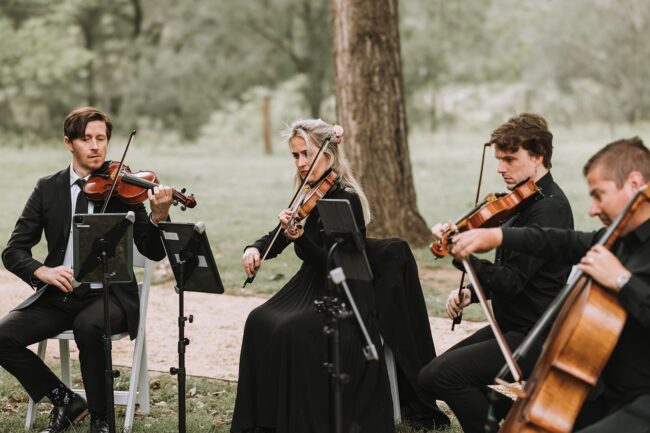 Anja & Aidan Wedding string quartet 1